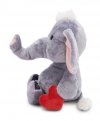 NICI 61486 Maskotka pluszowa Słoń Love ciemnoszary 32cm z magnesem w kształcie serca GREEN