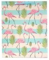 Torebka ozdobna prezentowa flamingi 1295C 18x23x10cm p12, mix cena za 1 szt