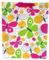Torebka ozdobna prezentowa kwiaty i motyle 1327A 31x42x12cm p12, mix cena za 1 szt