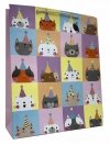 Torebka ozdobna prezentowa zwierzęta 384C 18x23x12cm mix cena za 1 szt