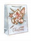 Torebka prezentowa świąteczna 9296B 26x32x12cm mix cena za 1 szt