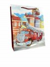 Torebka ozdobna prezentowa 4wz 512A 30x41,5x12cm Pojazdy mix cena za 1 szt