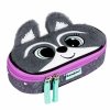Piórnik saszetka usztywniona z wewnętrzną klapką Bambino PC-01 Racoon