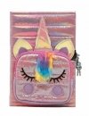Pamiętnik Puffy Unicorn z kieszonką, różowy STN 8721