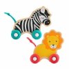 Fisher-Price Zwierzątka drewniane do pchania 2 sztuki JFN19 MATTEL