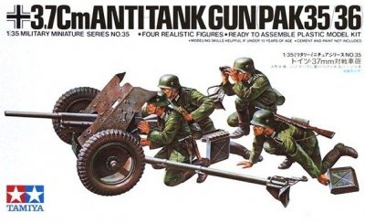 Tamiya Model plastikowy German 37 mm Anti-tank Gun