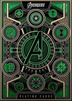 Bicycle Karty Avengers talia zielona