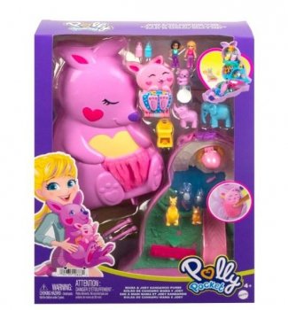 Mattel Zestaw torebka z figurkami Polly Pocket Kangurki