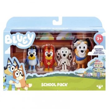 Tm Toys Bluey Figurki 4pak Szkolna paczka