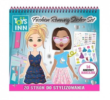 Stnux Naklejki Fashion Runway kolorowanka moda
