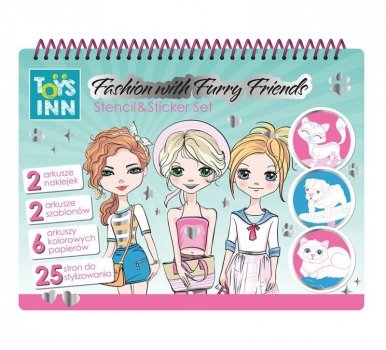 Stnux Naklejki Fashion Runway kolorowanka zwierzaki