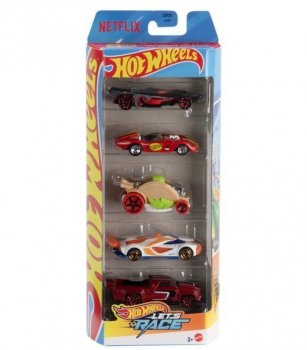 Hot Wheels Pojazdy 5-pak Hot Wheels Lets Race