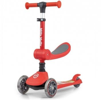 Milly Mally Hulajnoga Scooter Fuzzy Red
