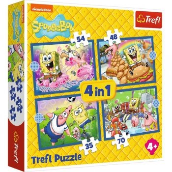 Trefl Puzzle 4w1 Spongebob