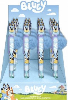 Kids Euroswan Długopis z toperem Bluey Display 12 sztuk