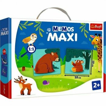 PROMO Gra edukacyjna Memos maxi Zwierzęta i ich dzieci 02268 Trefl