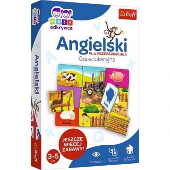 PROMO Mały odkrywca Angielski dla przedszkolaka gra edukacyjna 01949 TREFL p12