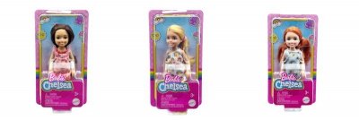 Barbie Lalka Chelsea i przyjaciółki DWJ33 p10 MATTEL mix cena za 1 szt