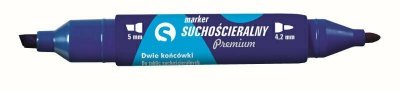 Marker dwustronny KM504-N2 suchość. niebieski p12 TETIS cena za 1 szt