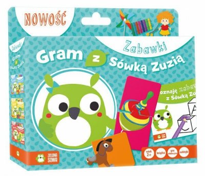 PROMO.Książka Gra z książką. Gram z Sówką Zuzią. Zabawki. ZIELONA SOWA