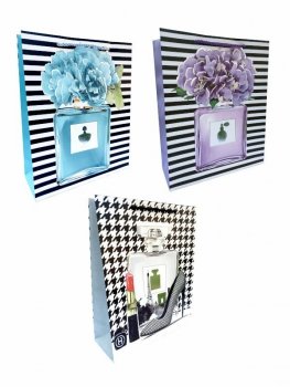Torebka ozdobna prezentowa Kobieca 9852A 30x40x12cm p12, mix cena za 1 szt