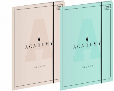 Teczka z gumką A4+ ACADEMY pastel INTERDRUK mix cena za 1 szt