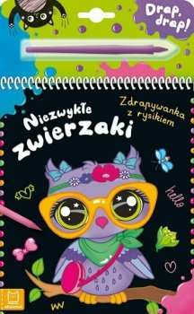 Niezwykłe zwierzaki. Zdrapywanka z rysikiem.