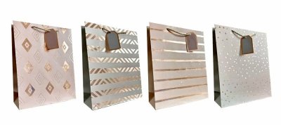 Torebka ozdobna prezentowa 26x32x10cm JP 939B mix cena za 1 szt