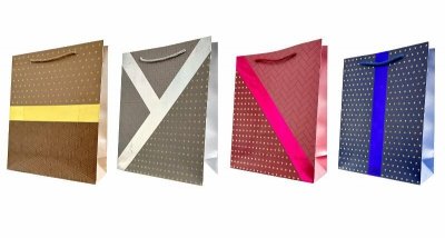 Torebka ozdobna prezentowa 4wz 30x41,5x12cm 1092A mix cena za 1 szt