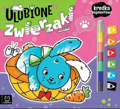 Książeczka Ulubione zwierzaki. Kredka segmentowa