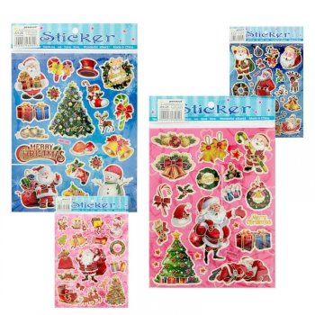Naklejki laser 06 Christmas / Boże Narodzenie 20x25cm mix cena za 1 szt