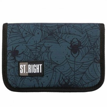PROMO Piórnik dwuklapkowy bez wyposażenia ST.RIGHT PC-03 Spider Web