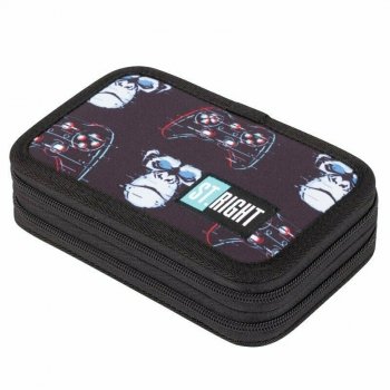 PROMO Piórnik dwukomorowy z wyposażeniem ST.RIGHT PC-04 Blue Gamer