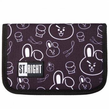 PROMO Piórnik dwuklapkowy bez wyposażenia ST.RIGHT PC-03 Clever Bunny