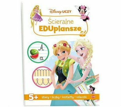 Książeczka Disney Uczy. Ścieralne EDUplansze mix UMA-9302