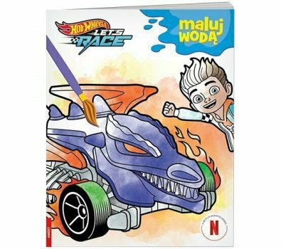 Książeczka Maluj wodą. Hot Wheels. Let's race. MW-1601