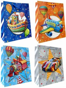 Torebka ozdobna prezentowa 18x23x8cm 9057C mix cena za 1szt