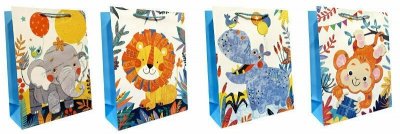 Torebka ozdobna prezentowa 26x32x10 cm DW5684B mix cena za 1 szt