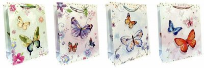 Torebka ozdobna prezentowa 31x40x12 cm DW9631A mix cena za 1 szt