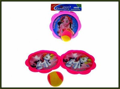 PROMO Catch ball Kucyk 18cm w siatce 2rodz ESA760 HIPO mix cena za 1szt.