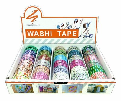 Taśma dekoracyjna Washi Tape Narcissus mix p60 cena za 1 szt.