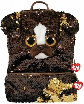 TY Fashion Sequins duży cekinowy plecak BRUTUS pies 95043