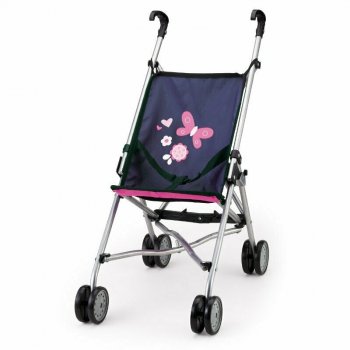 PROMO Bayer Wózek spacerówka dla lalki Buggy różowo-niebieski 30113AA