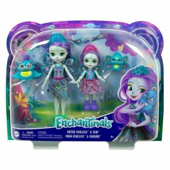 Enchantimals Lalki Siostry 2-pak Patter i Piera Peacock HCF83 HCF79 MATTEL