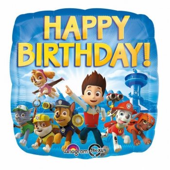 Balon foliowy 18 Happy Birthday Paw Patrol 3018001