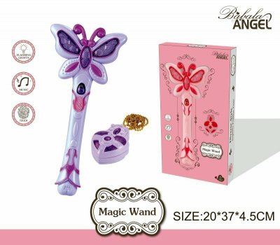 PROMO Magiczna różdżka 29cm i naszyjnik mix cena za 1 szt