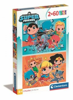 PROMO Clementoni Puzzle 2x60el DC Comics Superfriends 21624 p6