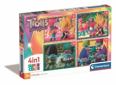 Clementoni Puzzle 4w1 Trolls 3 21527