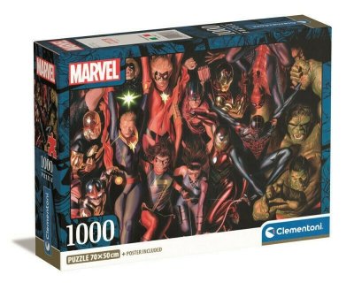 PROMO Clementoni Puzzle 1000el Compact Marvel The Avengers 39857