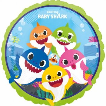 Balon foliowy Standard Baby Shark S60 zapakowany 43cm 4075801